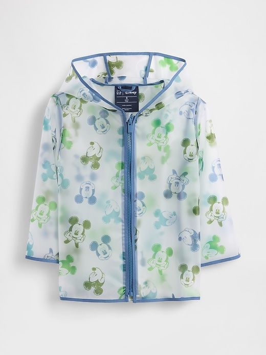 gap × disney baby- und kleinkind-regenmantel mit mickey mouse
