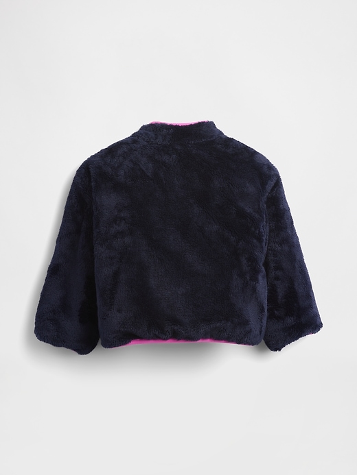 leichte wendbare sherpa-jacke für babys und kleinkinder