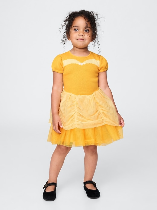 gap × disney baby- und kleinkinder-prinzessin belle tüllkleid