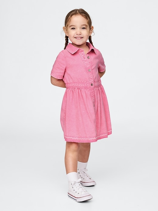 jeanshemdkleid für babys und kleinkinder