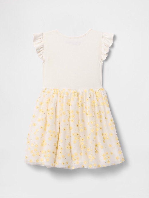2-in-1 blumen-tüllkleid für babys und kleinkinder
