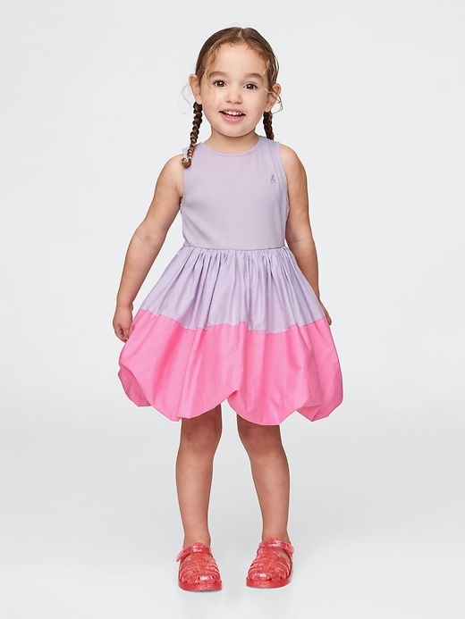baby- und kleinkind-mixed-media-bubble-kleid