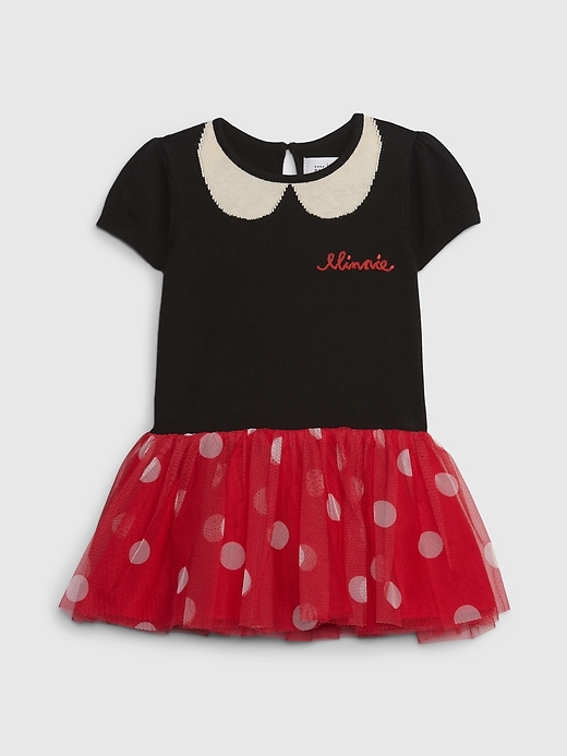 gap × disney baby kleinkind minnie maus tüllkleid
