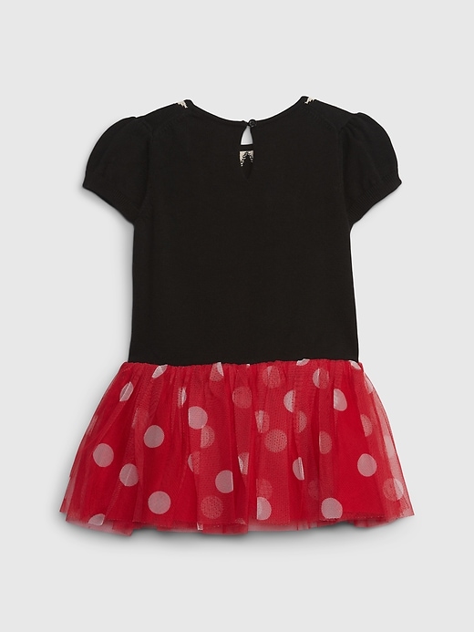 gap × disney baby kleinkind minnie maus tüllkleid