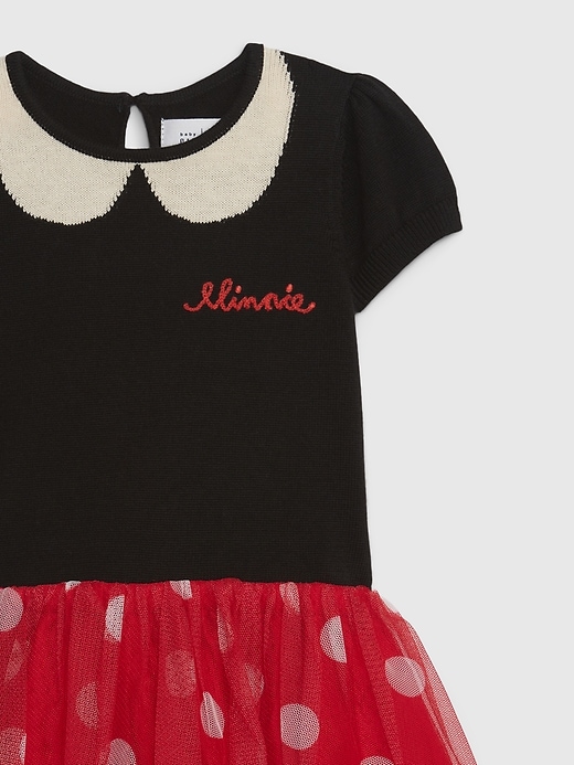 gap × disney baby kleinkind minnie maus tüllkleid