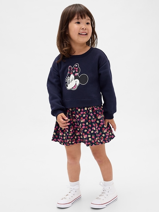 vintage-sweatshirtkleid für babys und kleinkinder