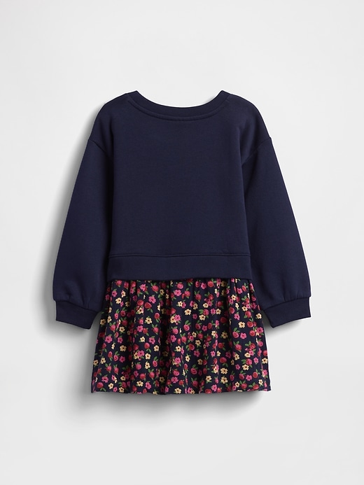 vintage-sweatshirtkleid für babys und kleinkinder