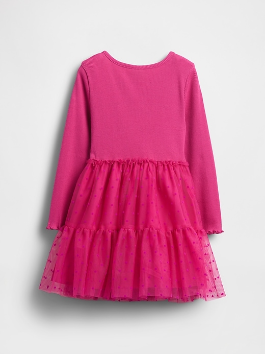 baby- und kleinkindkleid aus tüll und verschiedenen materialien