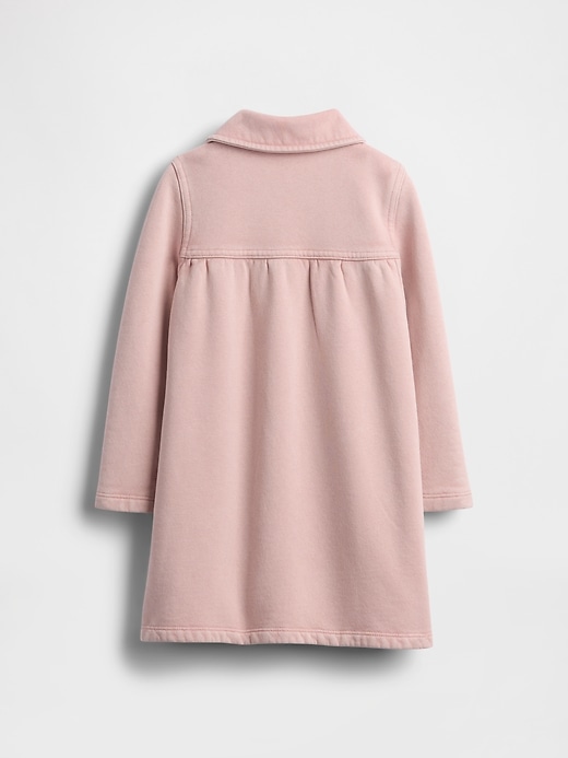 vintage-kleid für babys und kleinkinder mit weichem herzchen und tasche