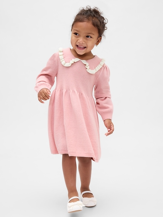 baby- und kleinkind-cashsoft-strickkleid