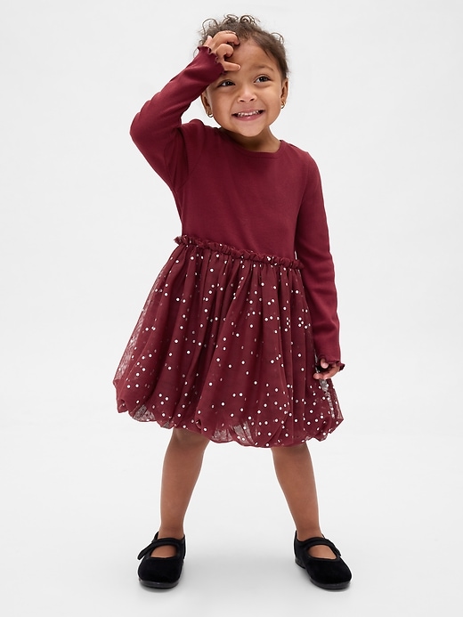 baby- und kleinkind-mixed-media-bubble-kleid