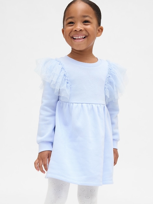 baby- und kleinkind-tüll-sweatshirtkleid