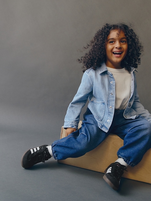 baby- und kleinkind-fallschirm-jogginghose jeans