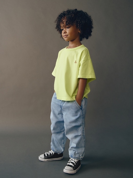 baby- und kleinkind-fallschirm-jogginghose jeans