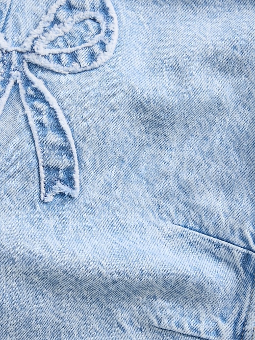 baby- und kleinkind-jeans mit schleife und hufeisen