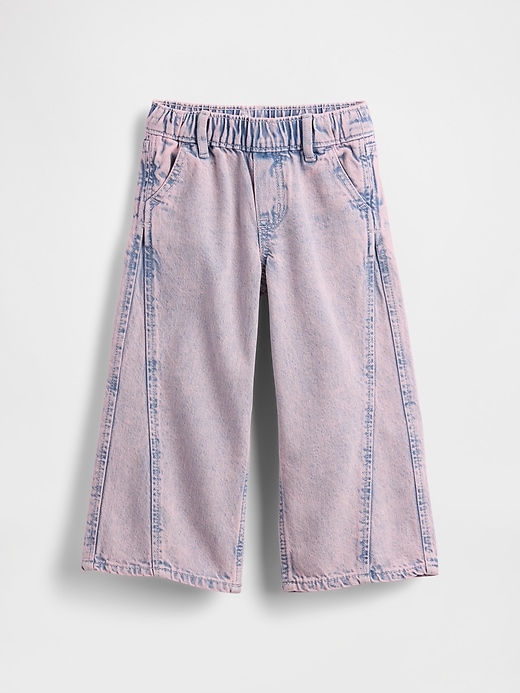 baby- und kleinkind-jeans zum hineinschlüpfen locker sitzend und mit weitem bein