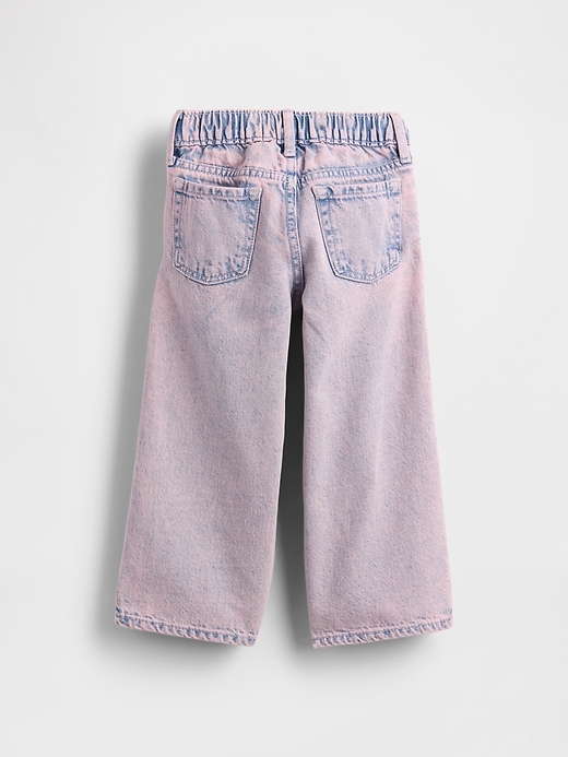 baby- und kleinkind-jeans zum hineinschlüpfen locker sitzend und mit weitem bein