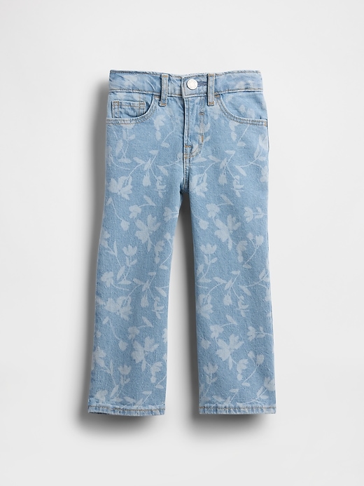 baby- und kleinkind-jeans mit schmetterlingsmuster