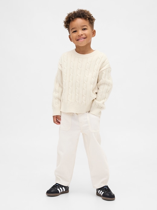 cordhose für babys und kleinkinder mit hufeisenmuster