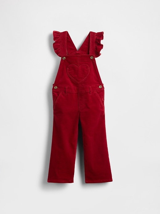 baby- und kleinkind-overall aus samt mit herzchen