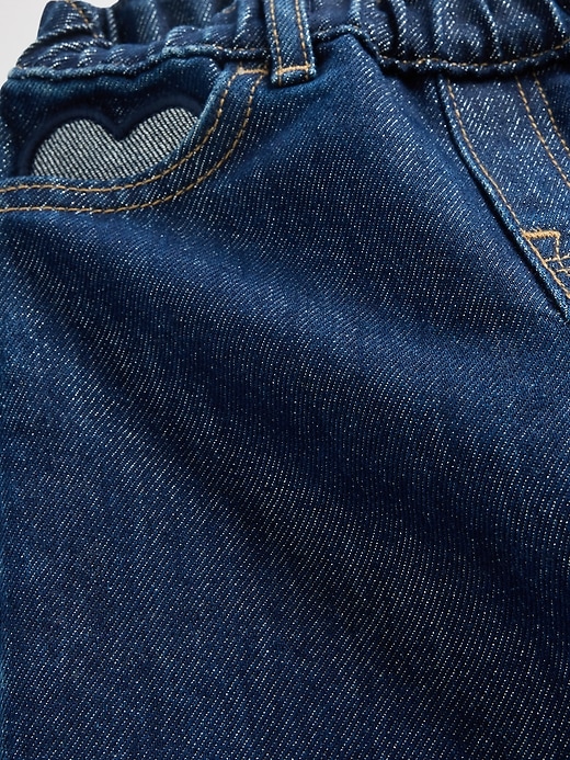metallic-jeans zum hineinschlüpfen für babys und kleinkinder baggy-jeans zum Überziehen
