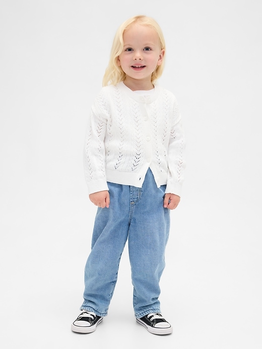 baby- und kleinkind-jeans mit kuscheligem futter