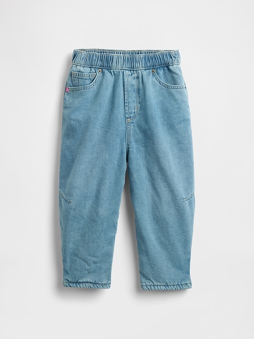 baby- und kleinkind-jeans mit kuscheligem futter