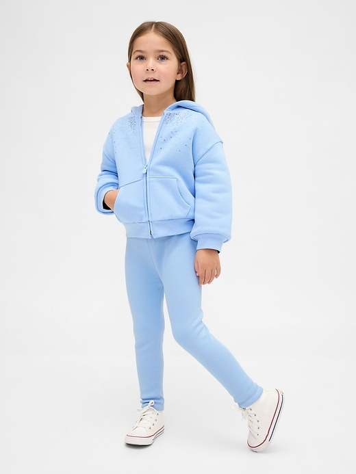 baby- und kleinkind-leggings mit kuscheligem futter