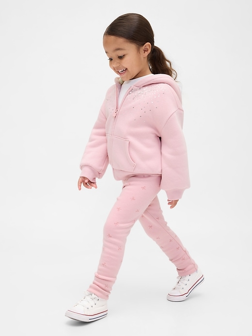baby- und kleinkind-leggings mit kuscheligem futter