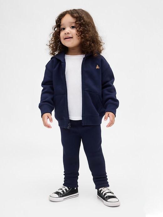 baby- und kleinkind-leggings mit kuscheligem futter