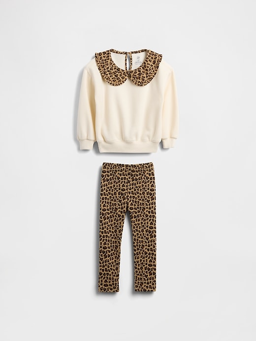 vintagesoft sweatshirt- und leggings-set für babys und kleinkinder