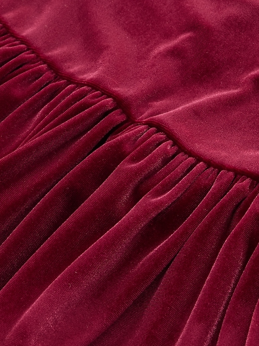 baby- und kleinkind-outfit-set aus velours mit rüschen
