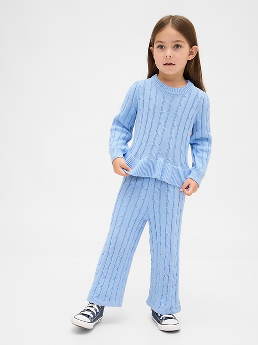 baby- und kleinkind-zopfstrickpullover-set