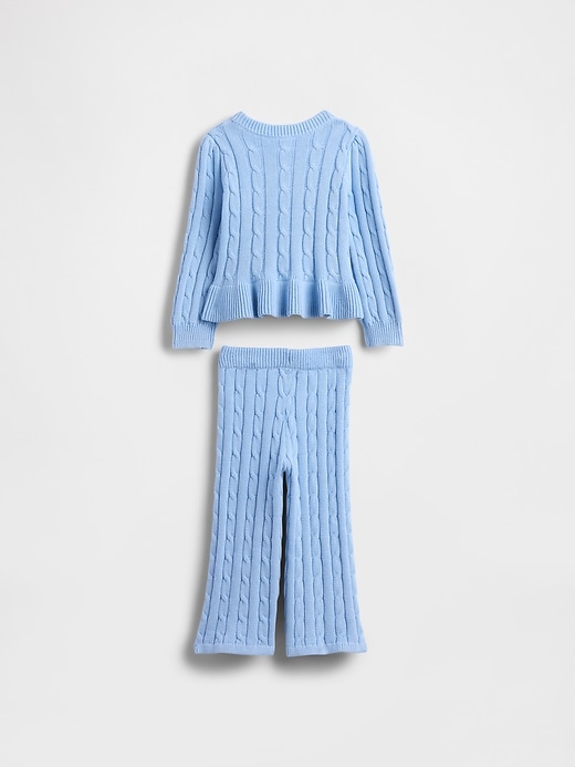 baby- und kleinkind-zopfstrickpullover-set