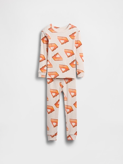 baby- und kleinkind-pyjama-set aus bio-baumwolle zum erntedankfest