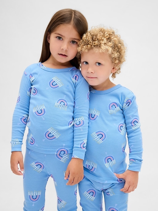 kinder- und baby-pyjama-set aus bio-baumwolle