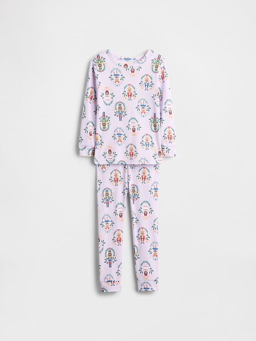 baby- und kleinkind-schlafanzug-set aus bio-baumwolle mit nussknacker-motiv