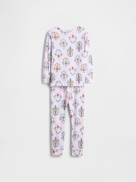 baby- und kleinkind-schlafanzug-set aus bio-baumwolle mit nussknacker-motiv
