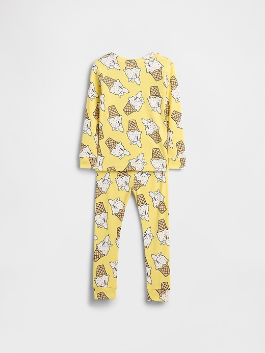 baby- und kleinkind-schlafanzug-set aus bio-baumwolle mit snoopy-motiv