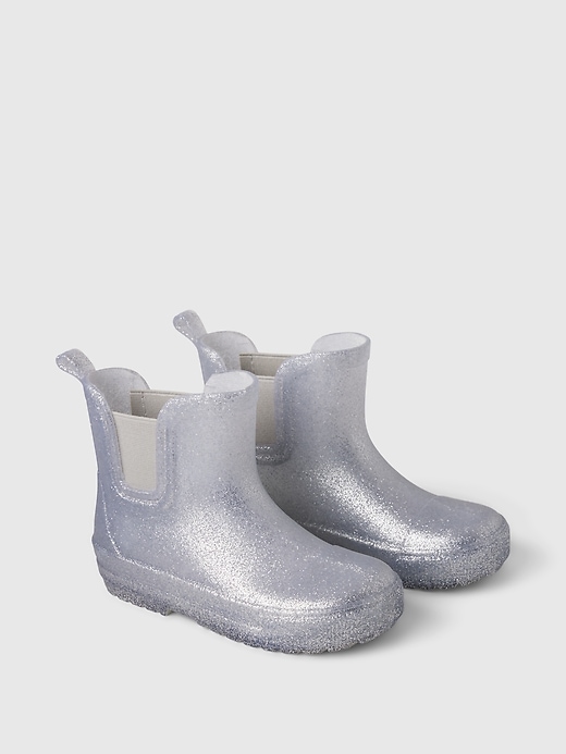 glitzernde regenstiefel für babys und kleinkinder