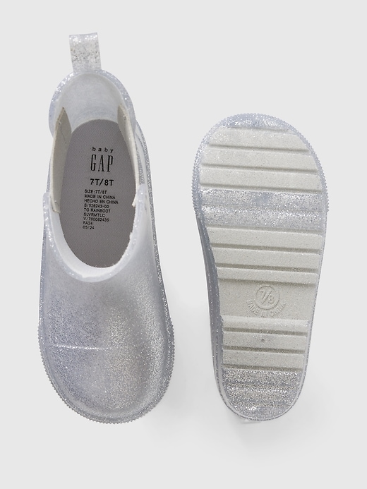 glitzernde regenstiefel für babys und kleinkinder