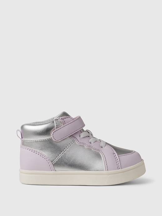 metallic-sneaker für babys und kleinkinder