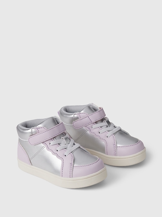 metallic-sneaker für babys und kleinkinder