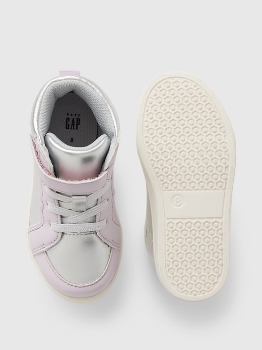 metallic-sneaker für babys und kleinkinder