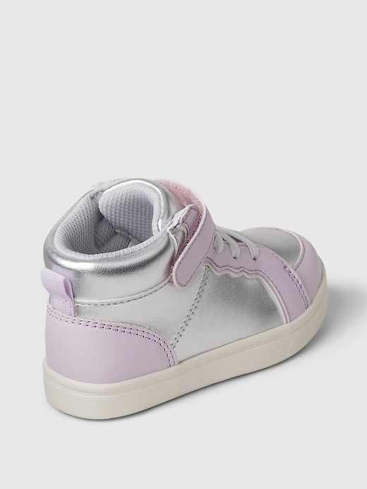 metallic-sneaker für babys und kleinkinder