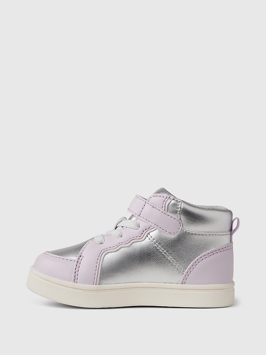 metallic-sneaker für babys und kleinkinder