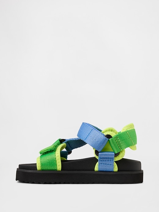kleinkind-sandalen aus canvas mit riemen