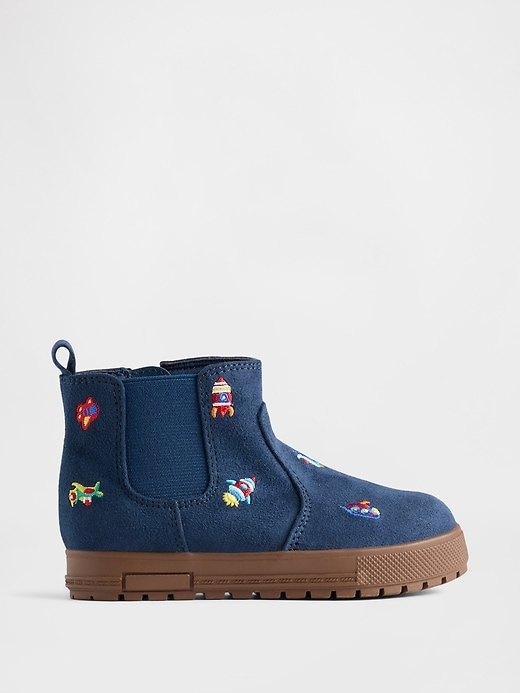 vegane wildleder-sneaker für kleinkinder high-top
