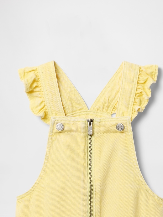 baby- und kleinkind-jeansshorts aus ultraweichem rüschen-denim
