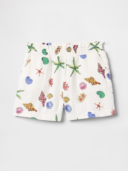 baby- und kleinkind-shorts aus knitterfreiem gaze zum Überziehen